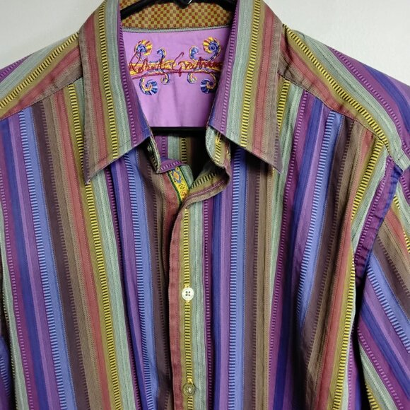 Robert Graham Men's Dress Shirt Size L - Picture 2 of 5
